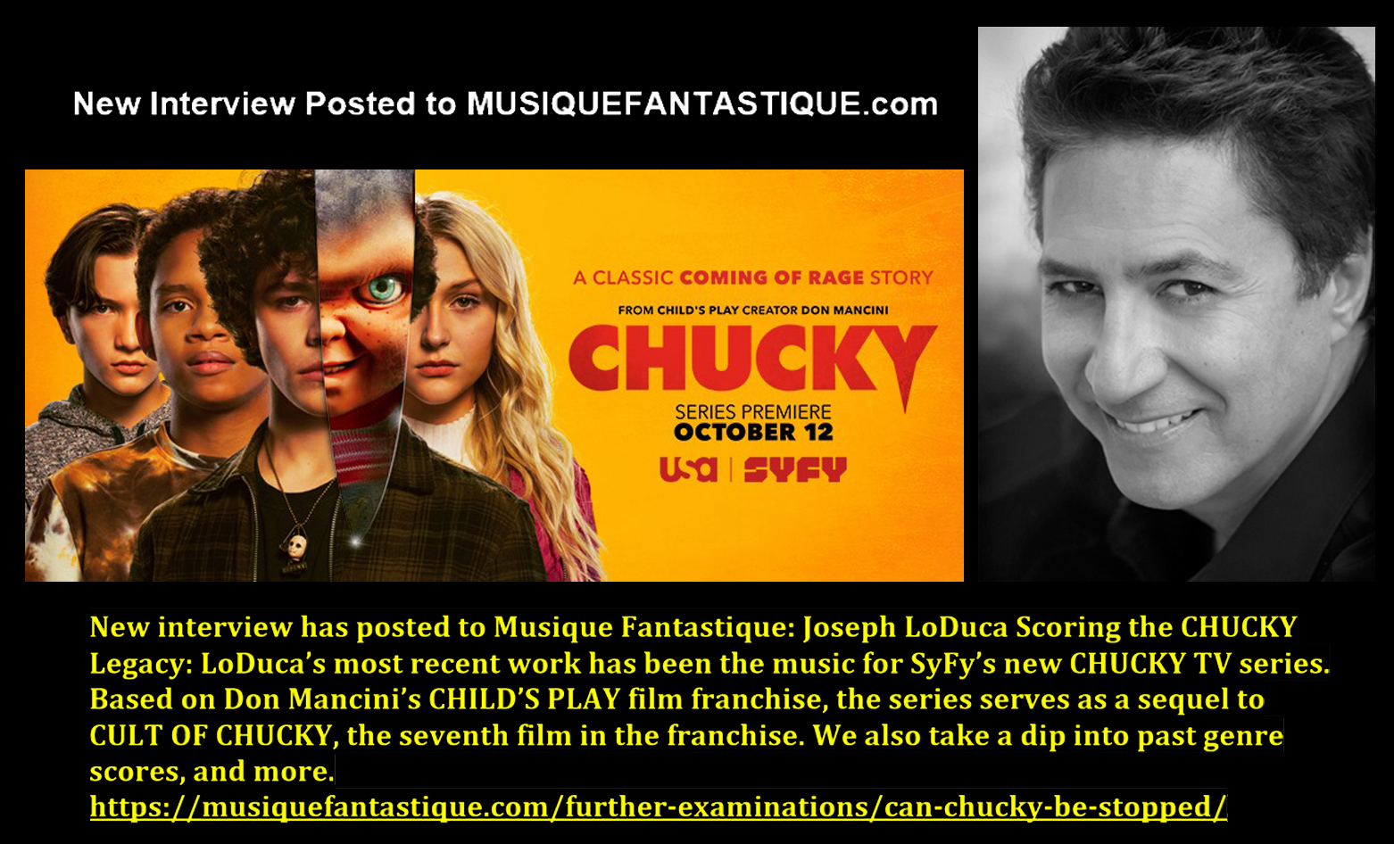 Joseph LoDuca & the CHUCKY Legacy cropped